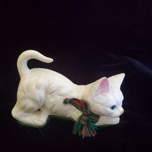 Enesco White Cat Figurine